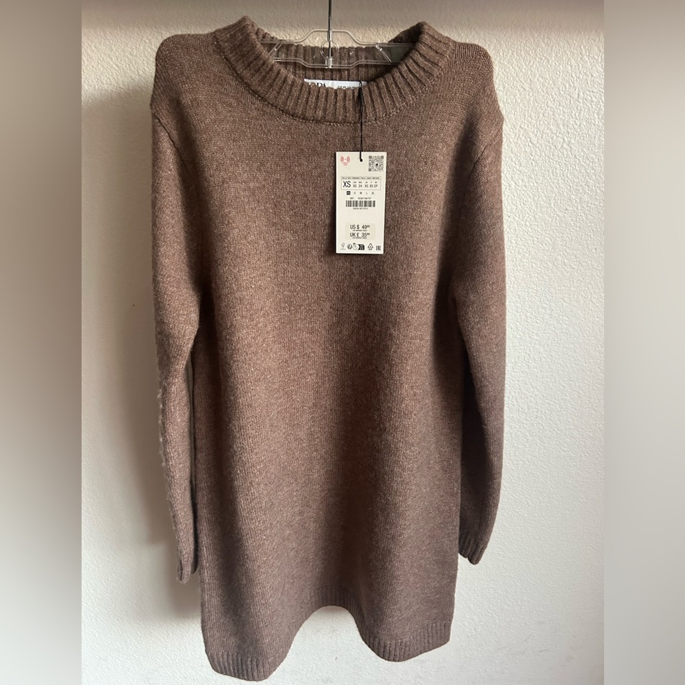 New Zara Knit Sweater Dress size XS